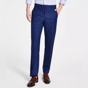 Alfani Men's Slim Fit Stretch Solid Blue Suit Dress Pants 32W X 30L